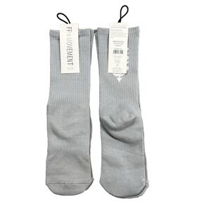 2 PAIRS FP Movement Last Lap Tube Socks Lucky Honey Steel Gray NEW Free People